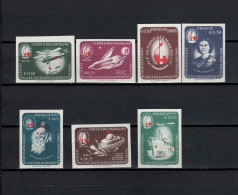 Paraguay 1964 Space, Red Cross Centenary Set Of 7 Imperf. MNH -scarce- - Südamerika