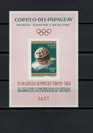 Paraguay 1964 Space, Olympic Games Tokyo S/s Imperf. MNH - Sud America