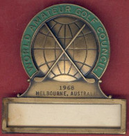 ** BROCHE  MELBOURNE  1968  +  COUNTRY  CLUB  SERAINCOURT ** - Sonstige & Ohne Zuordnung