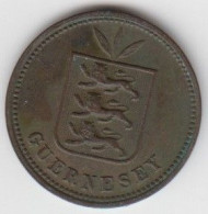 Guernsey Coin 2 Double 1899 - Condition Very Fine - Guernsey
