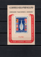 Paraguay 1964 Space, UN United Nations, Rocket S/s MNH - Amérique Du Sud