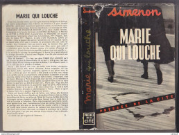 C1 SIMENON Marie Qui Louche EO 1952 Avec JAQUETTE PORT INCLUS FRANCE - Simenon