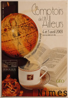 GLOBE TERRESTRE - Amérique / Pacifique - Café Littéraire Autour Du Voyage - Carte Publicitaire - Maps