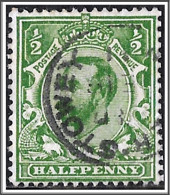 KGV SG325 ½d Pale Bright Green Used Hrd2d - Usati