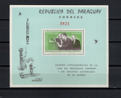 Paraguay 1965 Space, JFK Kennedy S/s MNH - América Del Sur