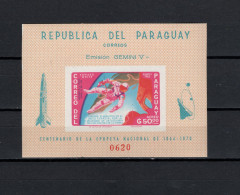 Paraguay 1966 Space, Edward White S/s Imperf. MNH - South America