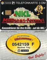 Germany - NKL Millionen-Formel (Overprint 'Letter F') - O 0042 - 01.1995, 3DM, Used - O-Series: Kundenserie Vom Sammlerservice Ausgeschlossen