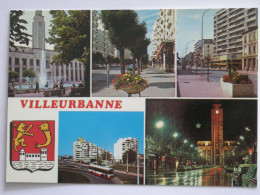 VILLEURBANNE (69/Rhône) - Bus SC10 Des TCL, Avenue Henri Barbusse Et Mairie, Monoprix Gratte-Ciel - Blason - Villeurbanne