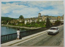 ARGENTAT (19/Corrèze) - Pont Et Ville Au Bord De La Dordogne - Voiture Sur Le Pont - Argentat