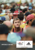 CLB - ATHLETISME - CPM - PUBLICITE ADIDAS - BERLIN MARATHON - ZWEIFEL KOMMEN VOR DEM MARATHON - Atletica