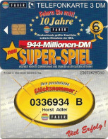 Germany - Super-Spiel 10 Jahre Faber (Overprint 'Letter B') - O 1249 - 08.1995, 3DM, Used - O-Series : Séries Client