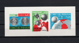 Paraguay 1968 Space, Coins, Satellites S/s MNH - Amérique Du Sud