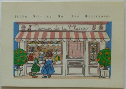 BOUTIQUE JOUET / Lèche Vitrines Sur Les Boulevards - Enfant Devant Vitrine - Dessin / Illustrateur INES - Negozi