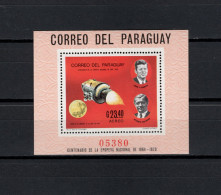 Paraguay 1969 Space, JFK Kennedy, Wernher Von Braun, Apollo 11, S/s MNH - Sud America