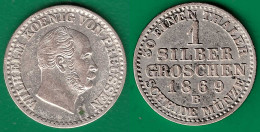 Brandenburg-Preussen 1 Silbergroschen 1869 B Wilhelm I. 1861-1888   (32528 - Petites Monnaies & Autres Subdivisions