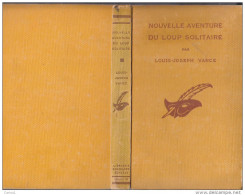 C1 USA L. J. VANCE Nouvelle Aventure Du LOUP SOLITAIRE EO 1934 Masque RELIE Port Inclus France - Le Masque