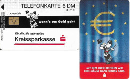 Germany - Sparkasse - Mit Dem Euro (Overprint 'Kreissparkasse') - O 0370 - 07.1999, 6DM, Used - O-Series: Kundenserie Vom Sammlerservice Ausgeschlossen