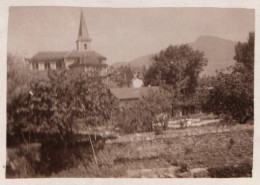 Les échelles - Photo Ancienne Originale - Vue Sur Le Village Et L'église - 1935 - 6.2x8.5 Cm - Les Echelles