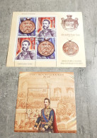 ROMANIA ANNIVERSARIES -EVENTS-ALEXANDRU IOAN CUZA 2 MINIATURE SHEETS USED - Oblitérés