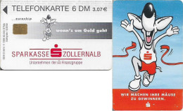 Germany - Sparkasse - Wir Machen Ihre Mäuse Zu Gewinnern (Overprint 'Sparkasse Zollernalb') - O 0614 - 11.1999, 6DM, Use - O-Series: Kundenserie Vom Sammlerservice Ausgeschlossen