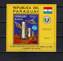 Paraguay 1970 Space, Moon Stations S/s MNH - Amérique Du Sud