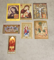 ROMANIA HOLY EASTER &CHRISTMAS &PAINTINGS RELIGIOUS 7 MINIATURE SHEETS USED - Usati