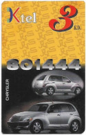 Kuwait - Ministry Of Comm. - KTEL Card - Car Chrysler, Remote Mem. 3KD, Used - Koeweit