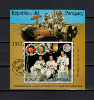 Paraguay 1972 Space, Scott, Worden, Irwin, JFK Kennedy S/s MNH - América Del Sur