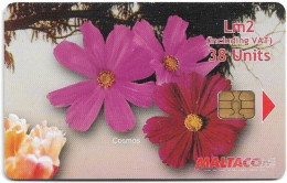 Malta - Maltacom - Flower Cosmos Puzzle 2/4, 09.2006, 38U, 50.000ex, Used - Malte