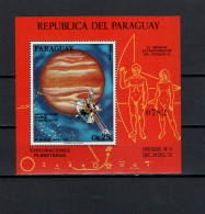 Paraguay 1973 Space, Pioneer 10, S/s MNH - América Del Sur
