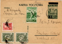 Polen Ganzsache Mit Zf. - Stamped Stationery