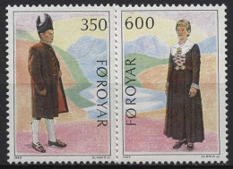Färöer 1989 Sympathieausgabe NORDEN: Volkstrachten 182/83 Postfrisch - Färöer Inseln