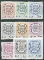 Estland 1991 Freimarken Staatswappen 165/73 Postfrisch - Estonia