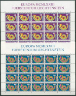 Liechtenstein 1973 Europa Union CEPT Kompletter Bogen 579/80 Postfrisch (C13438) - Neufs