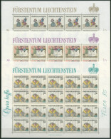 Liechtenstein 1985 Theater Bogensatz 887/89 Postfrisch (C16334) - Blocks & Sheetlets & Panes