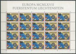 Liechtenstein 1967 Europa CEPT Kompletter Bogen 474 Postfrisch (C13426) - Neufs