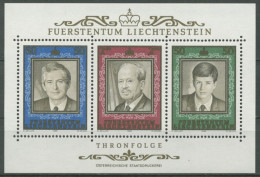 Liechtenstein 1988 50. Jahrestag D. Thronbesteigung Block 13 Postfrisch (C13669) - Ungebraucht