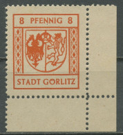 Görlitz 1945 Freimarke 2. Ausgabe Spargummi 7 X Ecke Postfrisch - Other & Unclassified