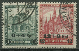 Deutsches Reich 1932 Deutsche Nothilfe Bauwerke Mit Aufdruck 463/64 Gestempelt - Usados