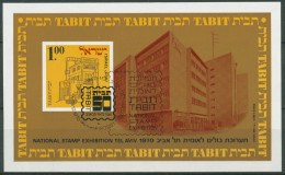 Israel 1970 TABIT '70: Postgebäude Tel Aviv Block 7 Gestempelt (C30016) - Hojas Y Bloques