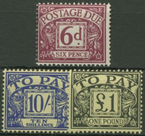 Großbritannien 1962/63 Portomarke 65/67 Postfrisch - Impuestos