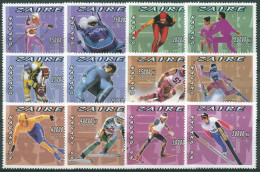 Kongo-Zaire 1996 Olympische Winterspiele Nagano 1242/53 A Postfrisch - Ungebraucht