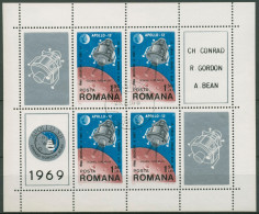 Rumänien 1969 Apollo 12 Mondlandung Block 74 Gestempelt (C92118) - Blocks & Sheetlets