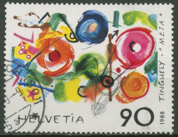 Schweiz 1988 Zeitgenössische Kunst Gemälde 1380 Gestempelt - Used Stamps