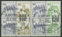 Berlin Heftchenblatt 1980 Burgen Und Schlösser H-Blatt 19 BERLIN-Sonderstempel - Postzegelboekjes