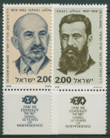 Israel 1978 Unabhängigkeit Persönlichkeiten 761/62 Mit Tab Postfrisch - Neufs (avec Tabs)