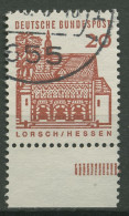 Bund 1964/65 Bauwerke Klein, Bogenmarke Aus MHB Mit Unterrand 456 UR Gestempelt - Used Stamps