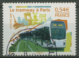 Frankreich 2006 Eisenbahn Straßenbahn Paris 4192 Gestempelt - Used Stamps