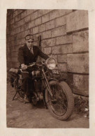 Moto - Photo Ancienne Originale - Motocyclette De Marque ? - 6.5x9 Cm - Motorräder