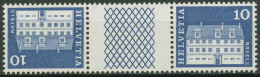 Schweiz 1968 Bauwerke Freulerpalast Näfels 879 Kehrdruck KZ 27 G Postfrisch - Unused Stamps